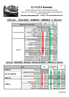 G12 Horaires 2024- 2025